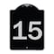 Signmission Sign with Number 15 Heavy-Gauge Aluminum Architectural Sign, 24" x 18", BS-1824-22907 A-DES-BS-1824-22907 - alternate 1